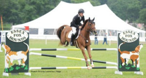 Michael Walton jumped clean in stadium with Brave New World to move up from sixth to second in the Preliminary Essex division. (Photo © 2018 by Lawrence J. Nagy)